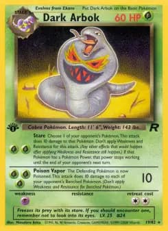 Carta Dark Arbok
