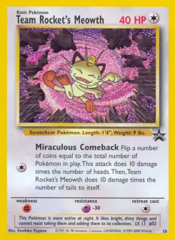 Carta Team Rocket's Meowth