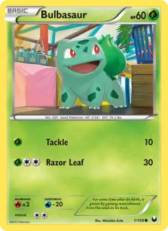 Carta Bulbasaur