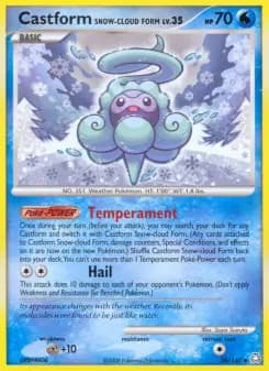 Carta Castform Snow-cloud Form