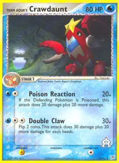 Carta Team Aqua's Crawdaunt