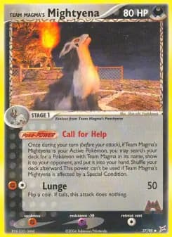 Carta Team Magma's Mightyena