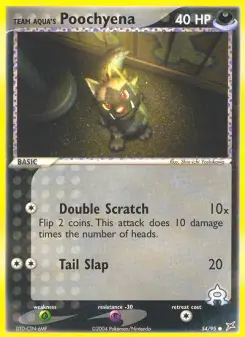 Carta Team Aqua's Poochyena