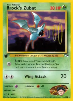 Carta Brock's Zubat