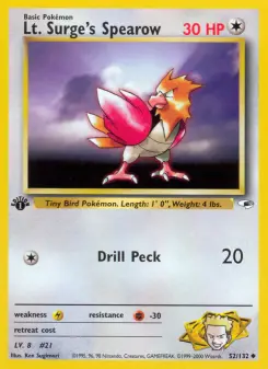 Carta Lt. Surge's Spearow
