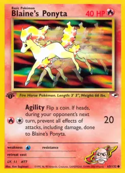 Carta Blaine's Ponyta