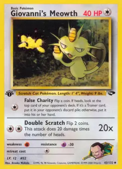 Carta Giovanni's Meowth