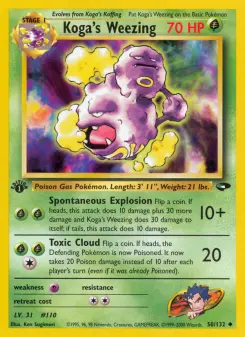 Carta Koga's Weezing