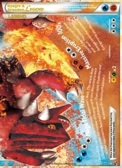 Carta Kyogre & Groudon LEGEND