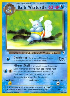 Carta Dark Wartortle