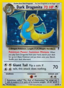 Carta Dark Dragonite