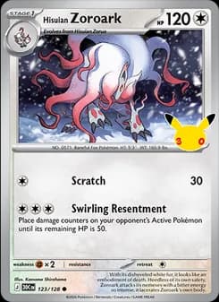Carta Hisuian Zoroark