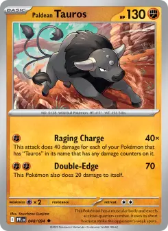 Carta Paldean Tauros