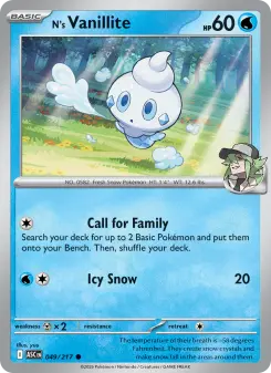 Carta N's Vanillite