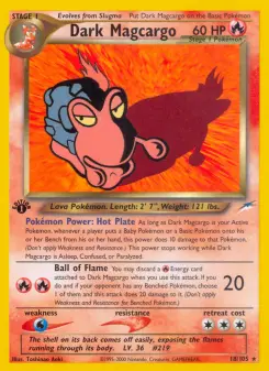 Carta Dark Magcargo