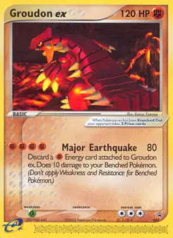 Carta Groudon ex