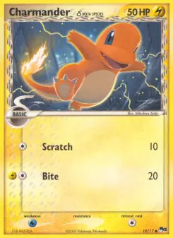 Carta Charmander δ