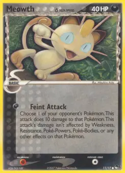 Carta Meowth δ