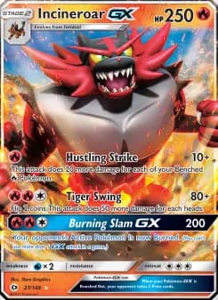 Carta Incineroar GX