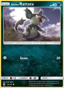 Carta Alolan Rattata