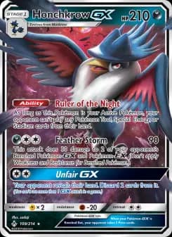 Carta Honchkrow GX