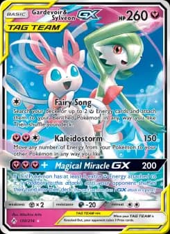 Carta Gardevoir & Sylveon GX