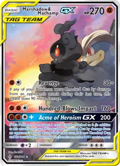 Carta Marshadow & Machamp GX