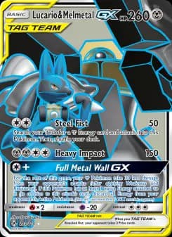 Carta Lucario & Melmetal GX