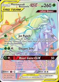 Carta Pheromosa & Buzzwole GX