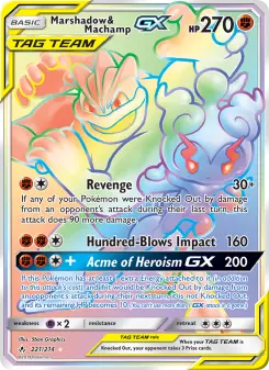 Carta Marshadow & Machamp GX