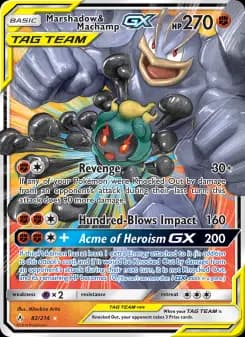 Carta Marshadow & Machamp GX