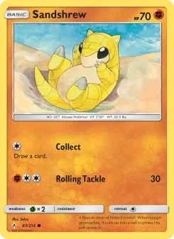 Carta Sandshrew