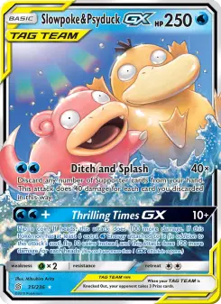 Carta Slowpoke & Psyduck GX
