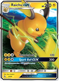 Carta Raichu GX