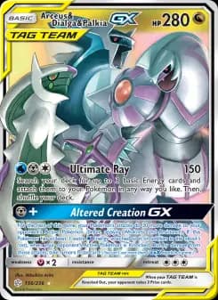 Carta Arceus & Dialga & Palkia GX
