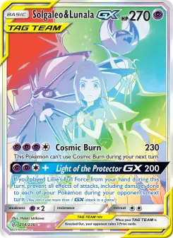 Carta Solgaleo & Lunala GX