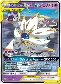 Carta Solgaleo & Lunala GX