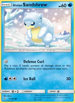 Carta Alolan Sandshrew