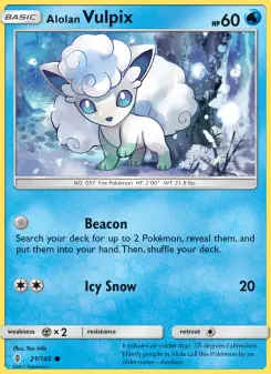 Carta Alolan Vulpix