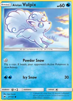 Carta Alolan Vulpix