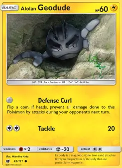 Carta Alolan Geodude