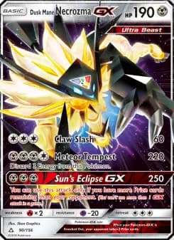 Carta Dusk Mane Necrozma GX