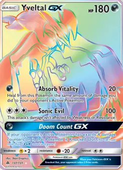 Carta Yveltal GX