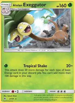 Carta Alolan Exeggutor