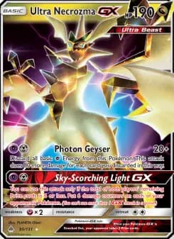 Carta Ultra Necrozma GX