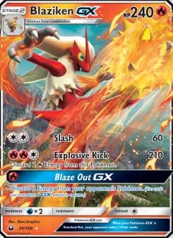 Carta Blaziken GX