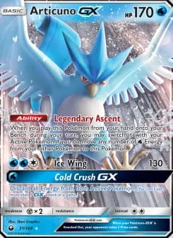 Carta Articuno GX