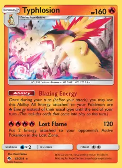 Carta Typhlosion
