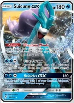 Carta Suicune GX