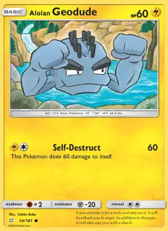 Carta Alolan Geodude